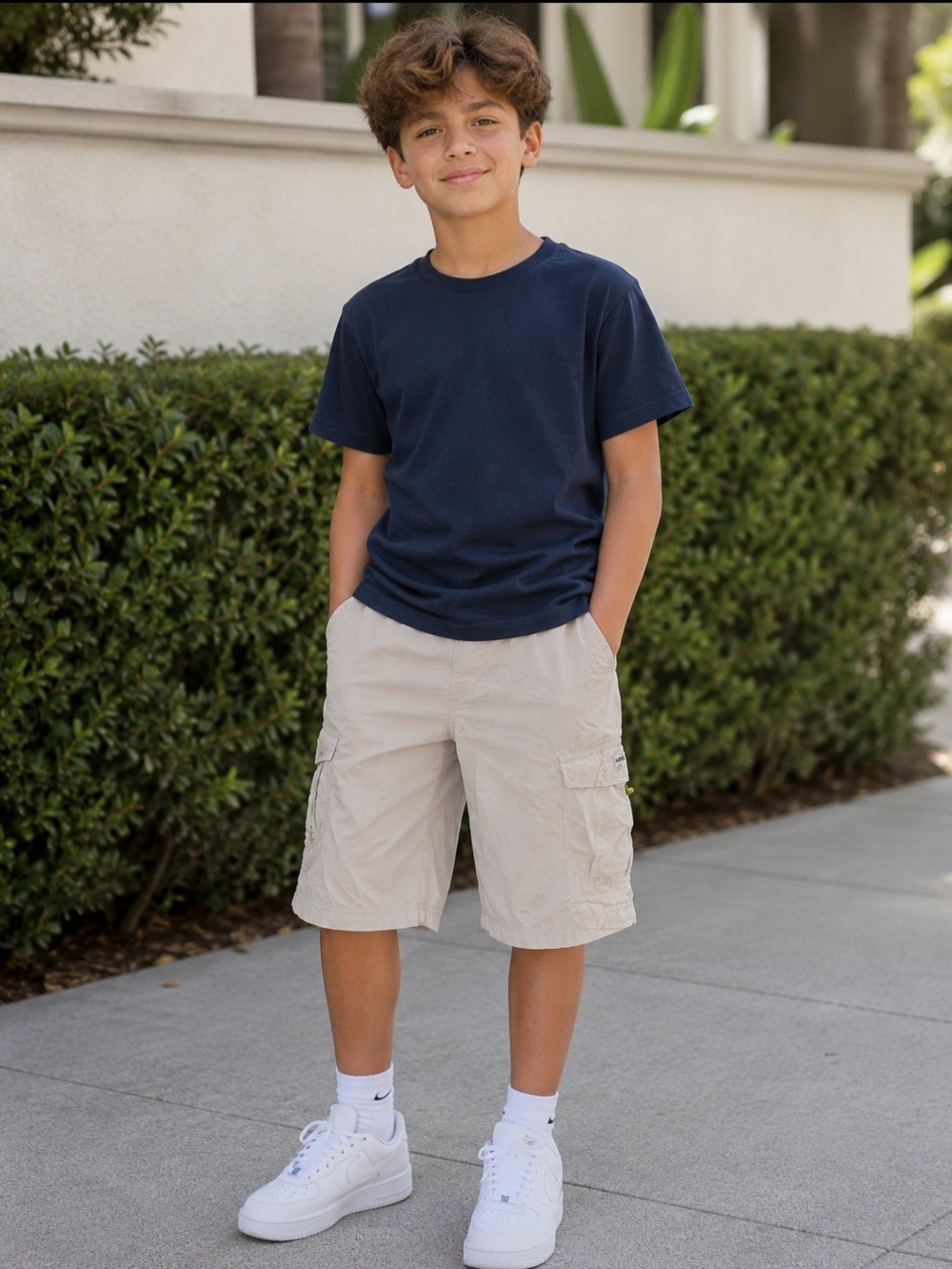 Khaki Cargo Shorts